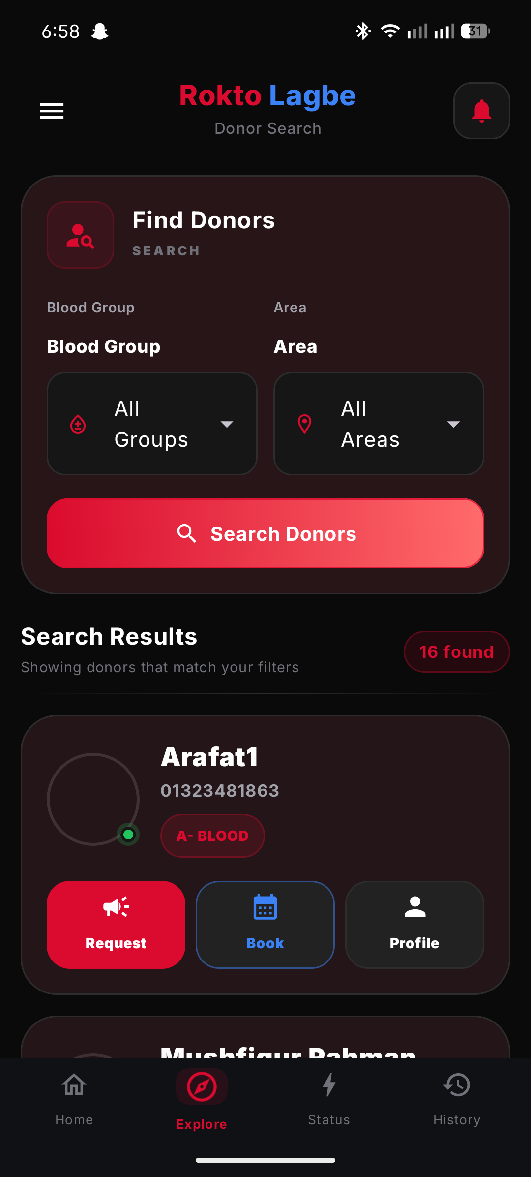 Donor Search